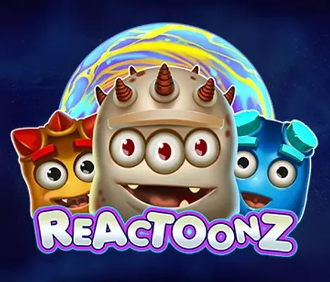 Reactoonz online game logo by Play’n GO on starcasinoit.org